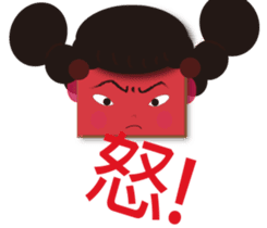 Home plate girl&Box bunny sticker #5858005