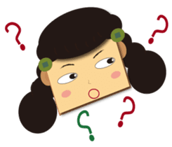 Home plate girl&Box bunny sticker #5858009