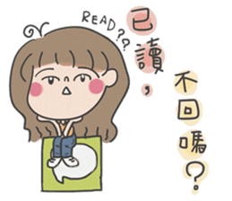 A cute girl, Angela. sticker #5858012