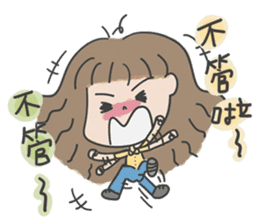 A cute girl, Angela. sticker #5858014