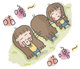 A cute girl, Angela. sticker #5858026