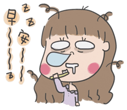 A cute girl, Angela. sticker #5858029