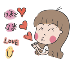 A cute girl, Angela. sticker #5858032