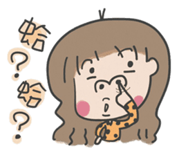 A cute girl, Angela. sticker #5858035