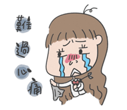 A cute girl, Angela. sticker #5858036