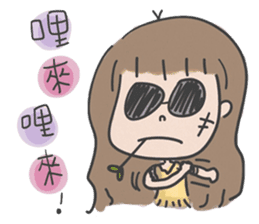 A cute girl, Angela. sticker #5858038