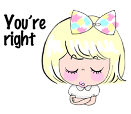 Positive, easy and useful English words sticker #5858318