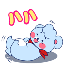 Cute and Funny Blue Bear sticker #5858637