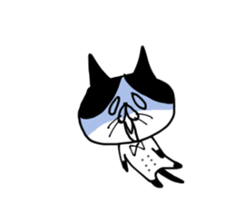 uzakawa drooping eyes cat purim sticker #5859062