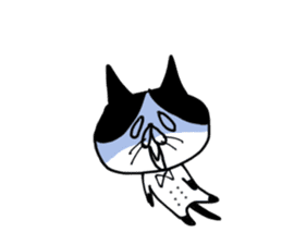 uzakawa drooping eyes cat purim sticker #5859062