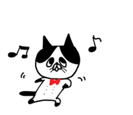 uzakawa drooping eyes cat purim sticker #5859069