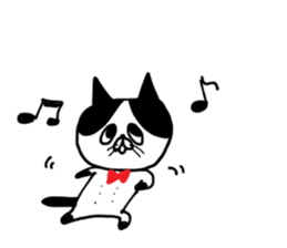 uzakawa drooping eyes cat purim sticker #5859069