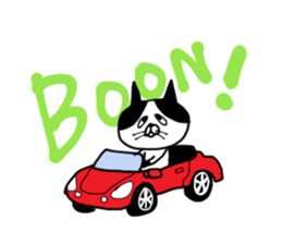 uzakawa drooping eyes cat purim sticker #5859076