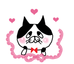 uzakawa drooping eyes cat purim sticker #5859081