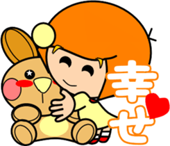 Tomboy and rabbit sticker #5859610