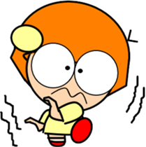 Tomboy and rabbit sticker #5859613