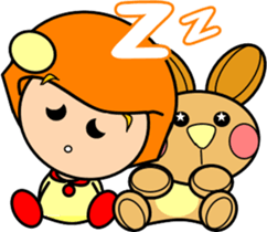 Tomboy and rabbit sticker #5859628