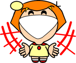 Tomboy and rabbit sticker #5859631