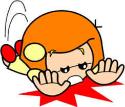 Tomboy and rabbit sticker #5859634