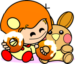 Tomboy and rabbit sticker #5859636