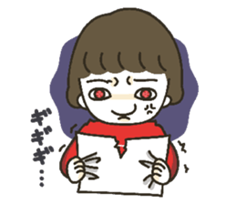 Little disgusting girl sticker #5859810