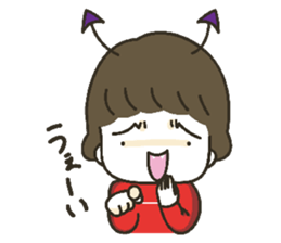 Little disgusting girl sticker #5859813