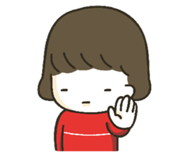 Little disgusting girl sticker #5859815