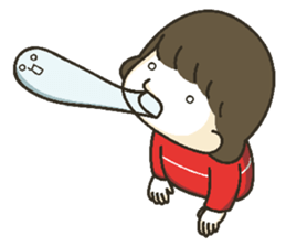 Little disgusting girl sticker #5859823