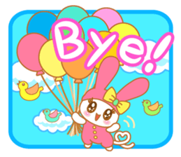 sweet rabbit cat sticker #5860012