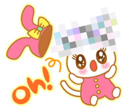 sweet rabbit cat sticker #5860013