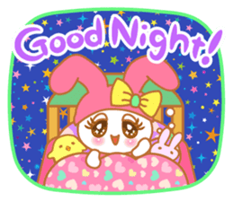 sweet rabbit cat sticker #5860017