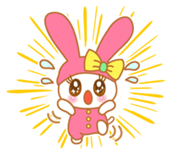 sweet rabbit cat sticker #5860020