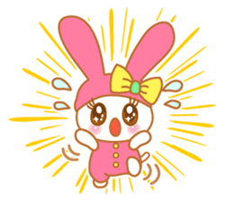 sweet rabbit cat sticker #5860020