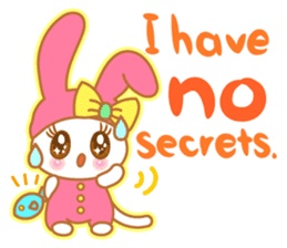 sweet rabbit cat sticker #5860026