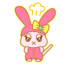 sweet rabbit cat sticker #5860027