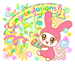 sweet rabbit cat sticker #5860028