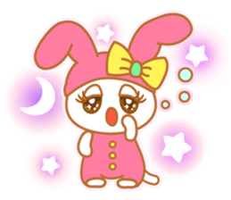 sweet rabbit cat sticker #5860030