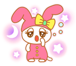 sweet rabbit cat sticker #5860030