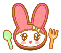 sweet rabbit cat sticker #5860049