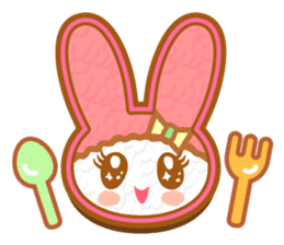 sweet rabbit cat sticker #5860049