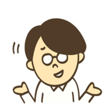 Shy boy Manabu sticker #5860070