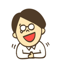 Shy boy Manabu sticker #5860073