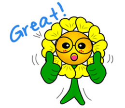 sunflower boy sticker #5860184
