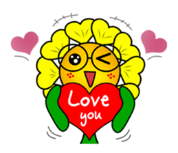 sunflower boy sticker #5860207