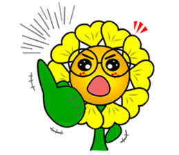 sunflower boy sticker #5860209