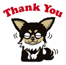 A golf of Chihuahua "CICCI" (English) sticker #5860531