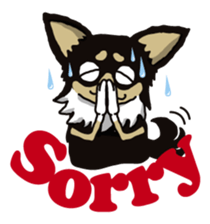 A golf of Chihuahua "CICCI" (English) sticker #5860532