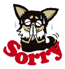 A golf of Chihuahua "CICCI" (English) sticker #5860532