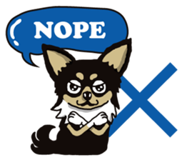 A golf of Chihuahua "CICCI" (English) sticker #5860536