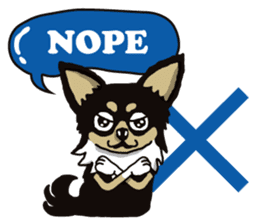 A golf of Chihuahua "CICCI" (English) sticker #5860536